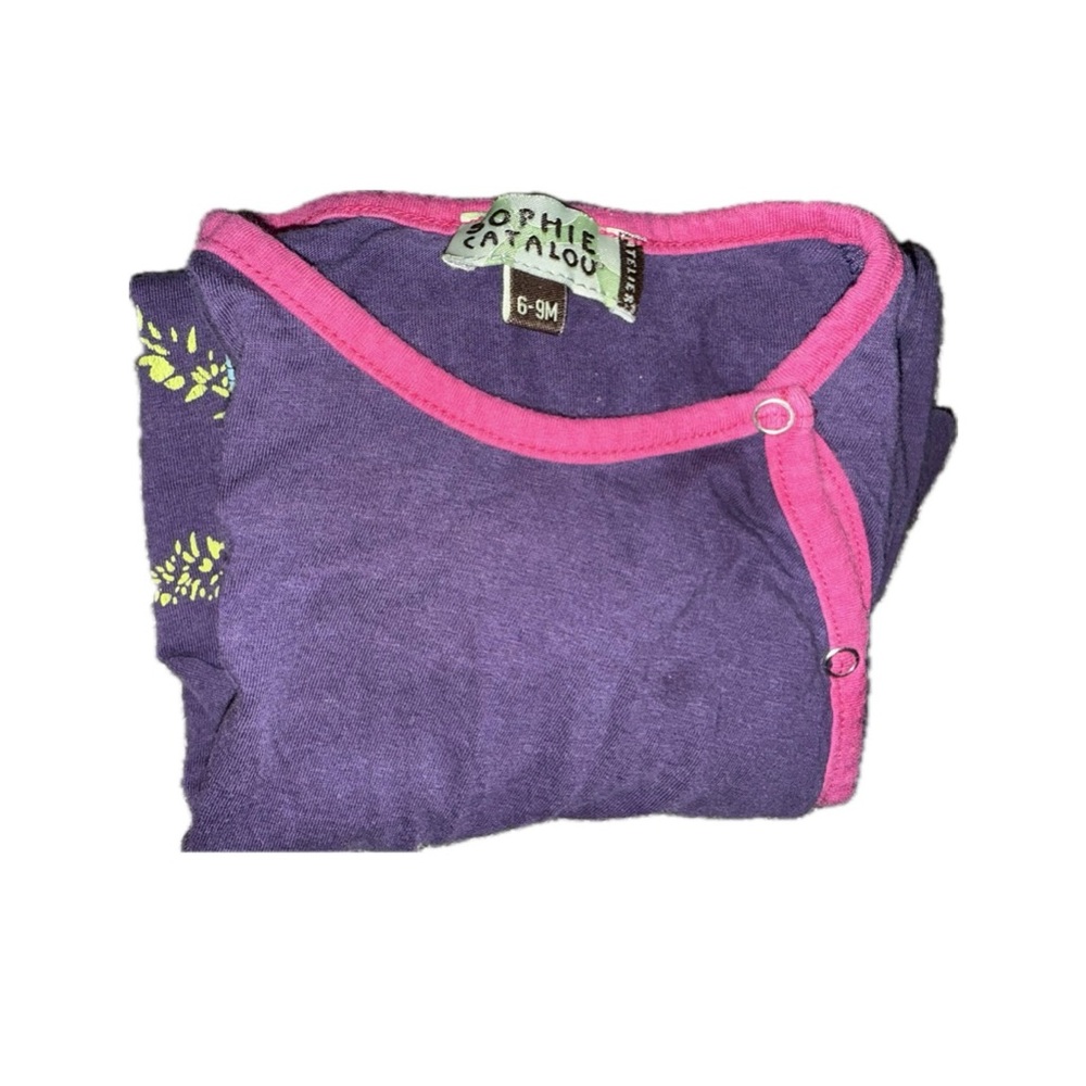 Sophie Catalou Charming Purple and Pink Footie One Piece